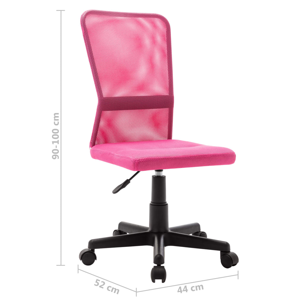 Chaise de bureau Rose 44x52x100 cm Tissu en maille XIOS