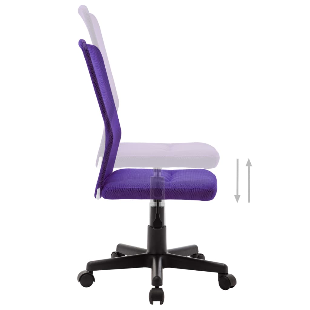 Chaise de bureau Violet 44x52x100 cm Tissu en maille Chaises de bureau vidaXL