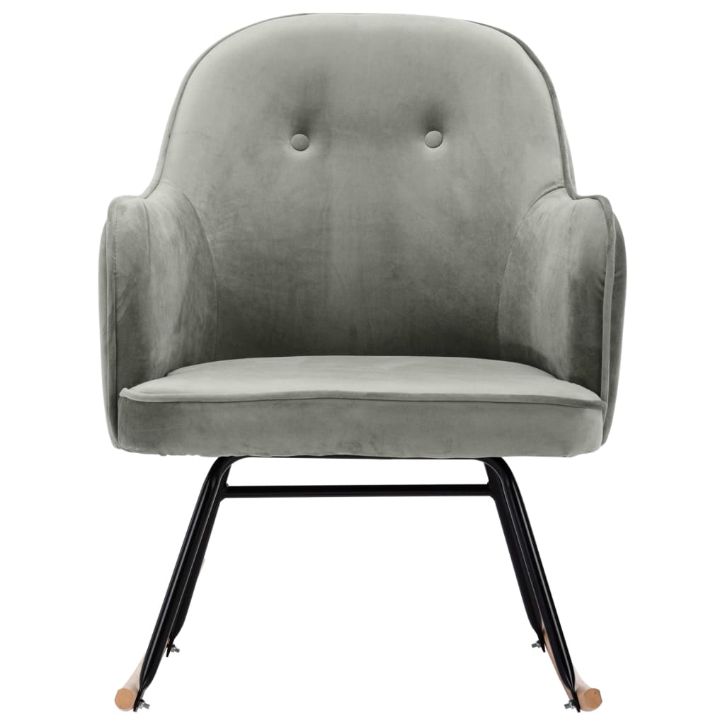 Chaise à bascule Gris Velours - XIOS