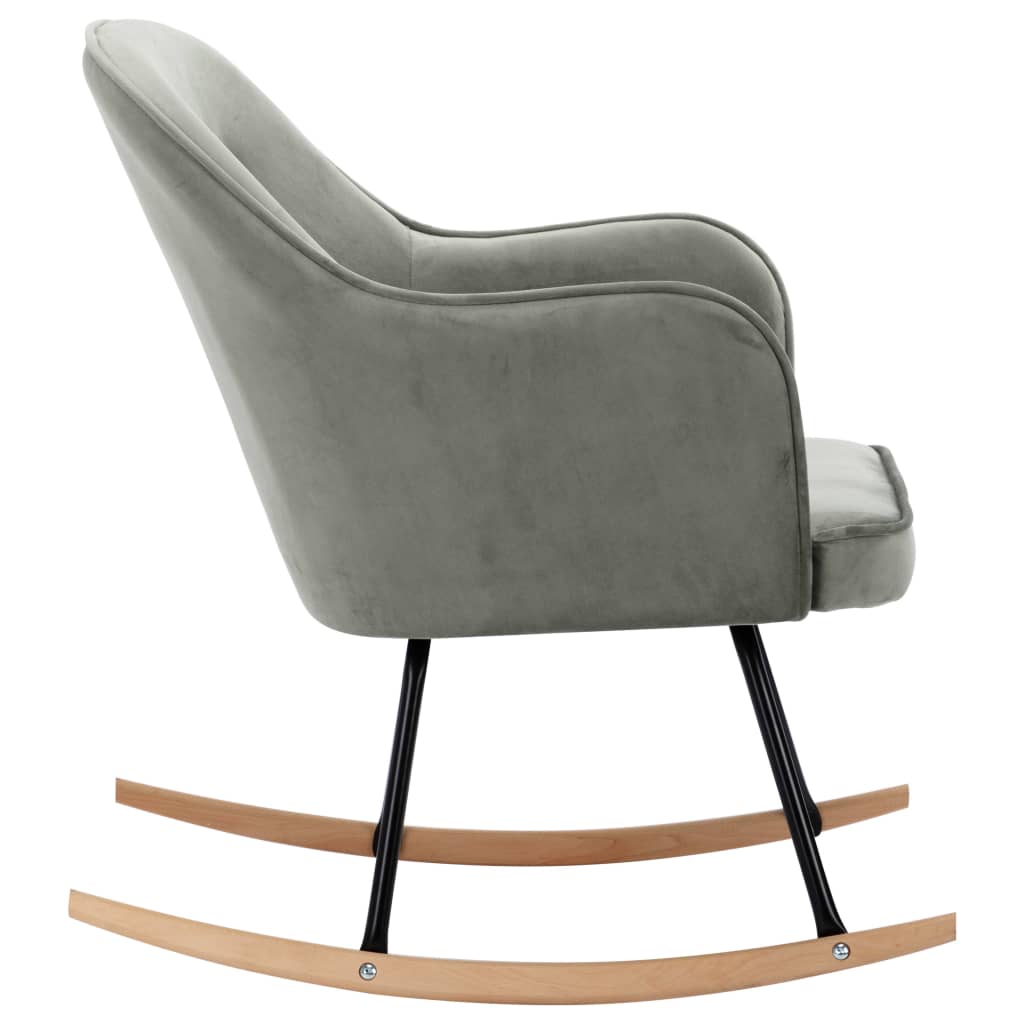 Chaise à bascule Gris Velours - XIOS