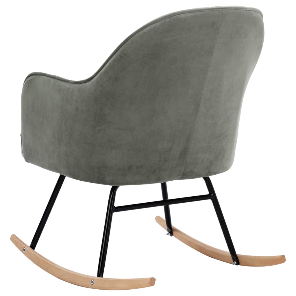 Chaise à bascule Gris Velours - XIOS