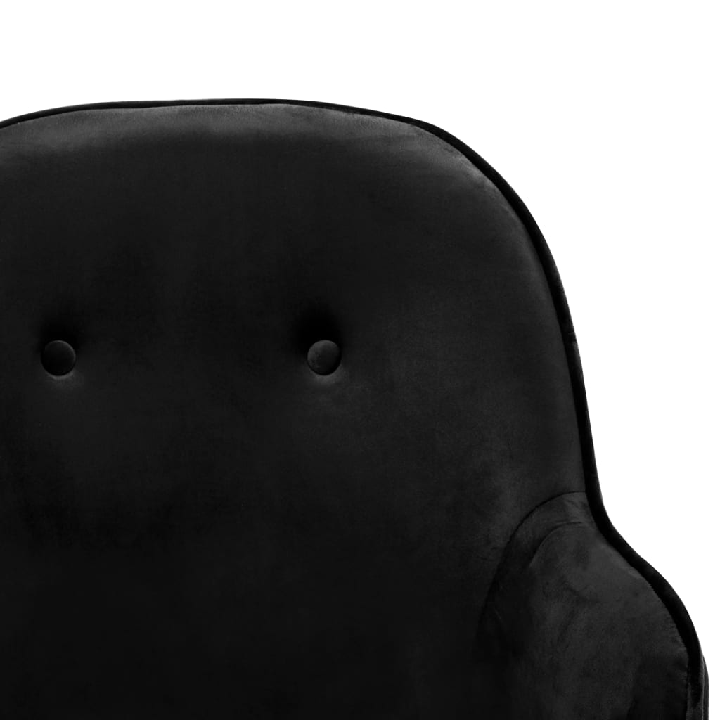 Chaise à bascule Noir Velours - XIOS