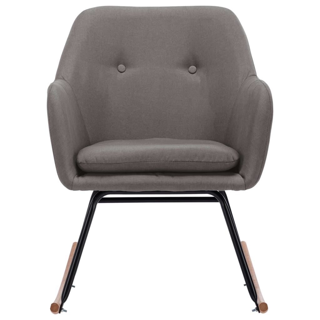 Chaise à bascule Gris clair Tissu - XIOS