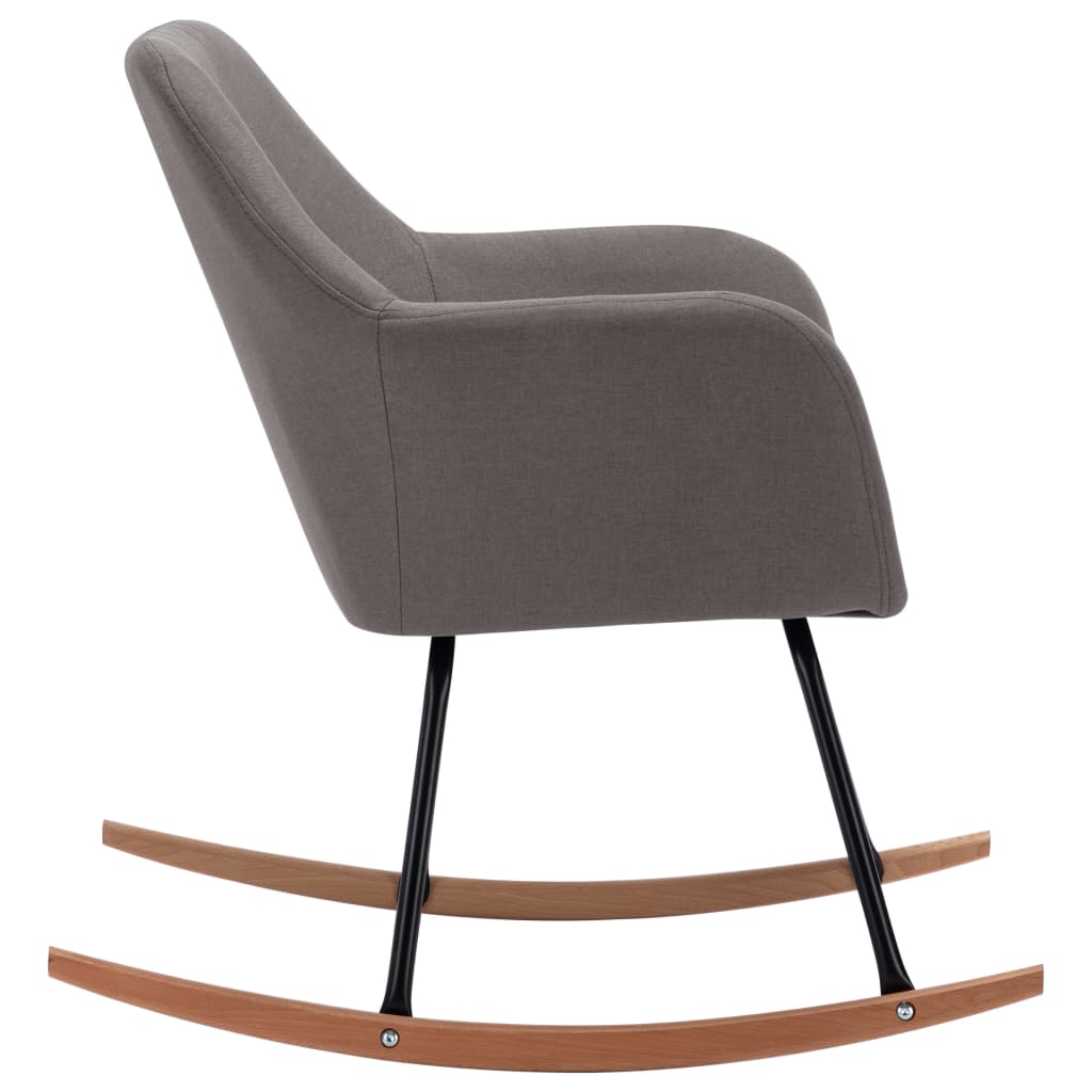 Chaise à bascule Gris clair Tissu - XIOS