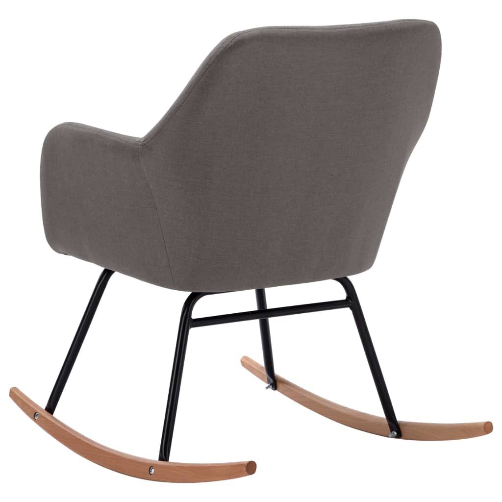 Chaise à bascule Gris clair Tissu - XIOS