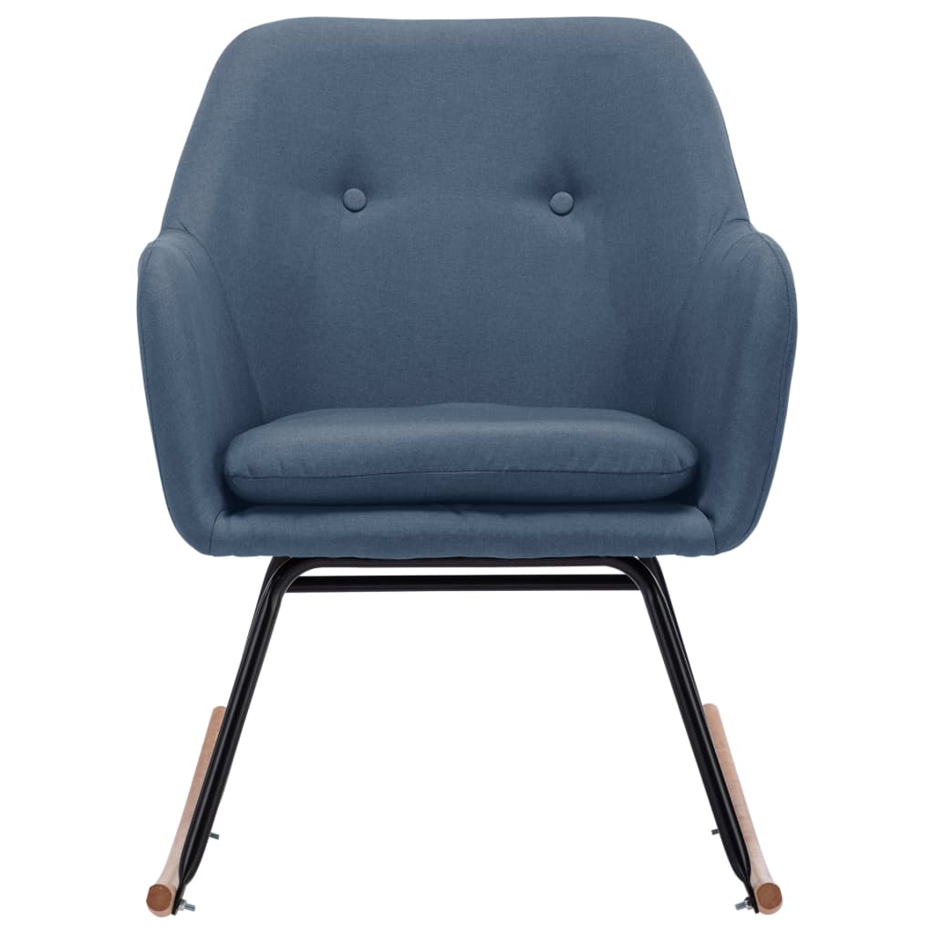 Chaise à bascule Bleu Tissu - XIOS
