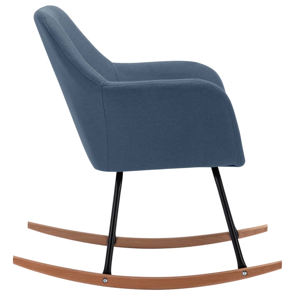 Chaise à bascule Bleu Tissu - XIOS