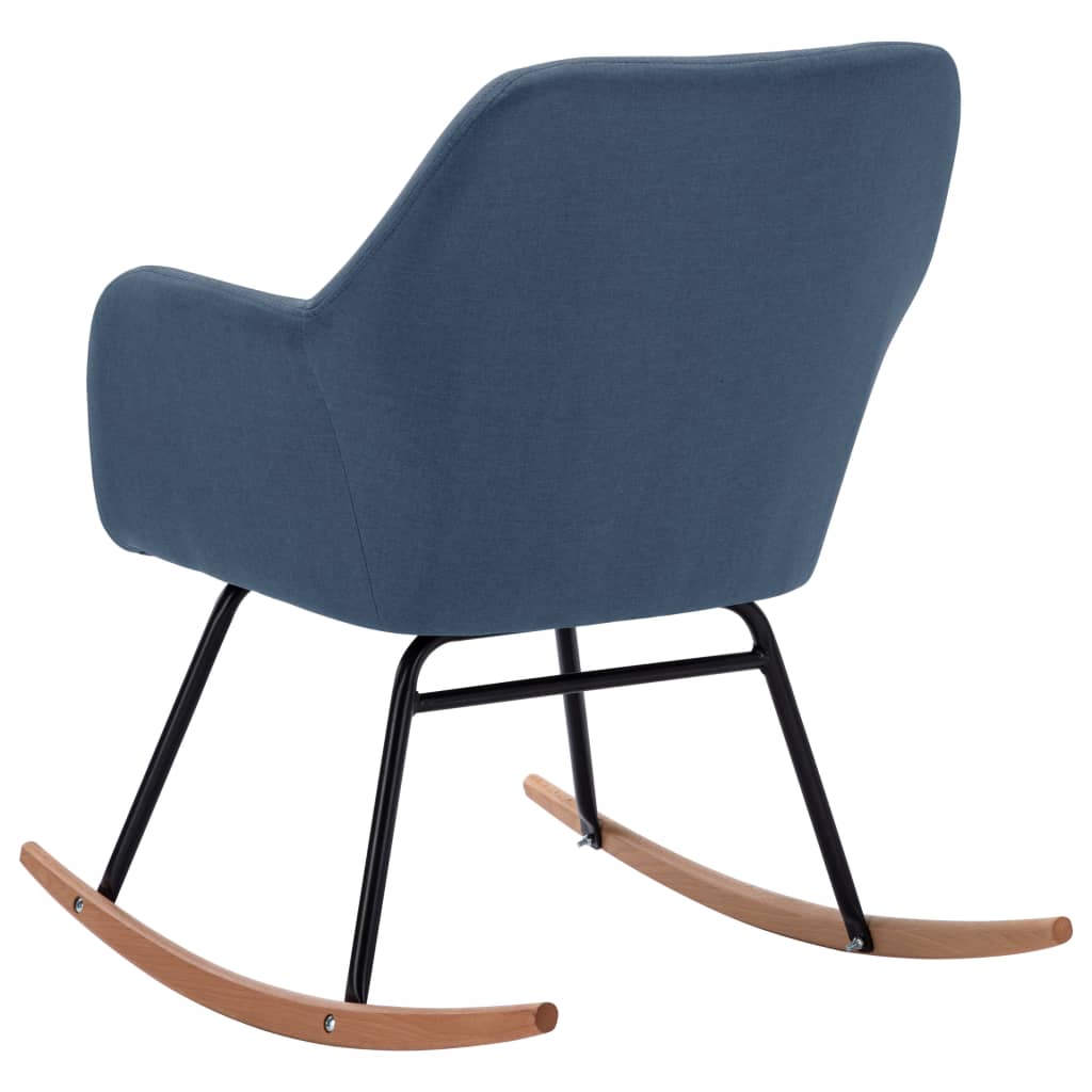 Chaise à bascule Bleu Tissu - XIOS