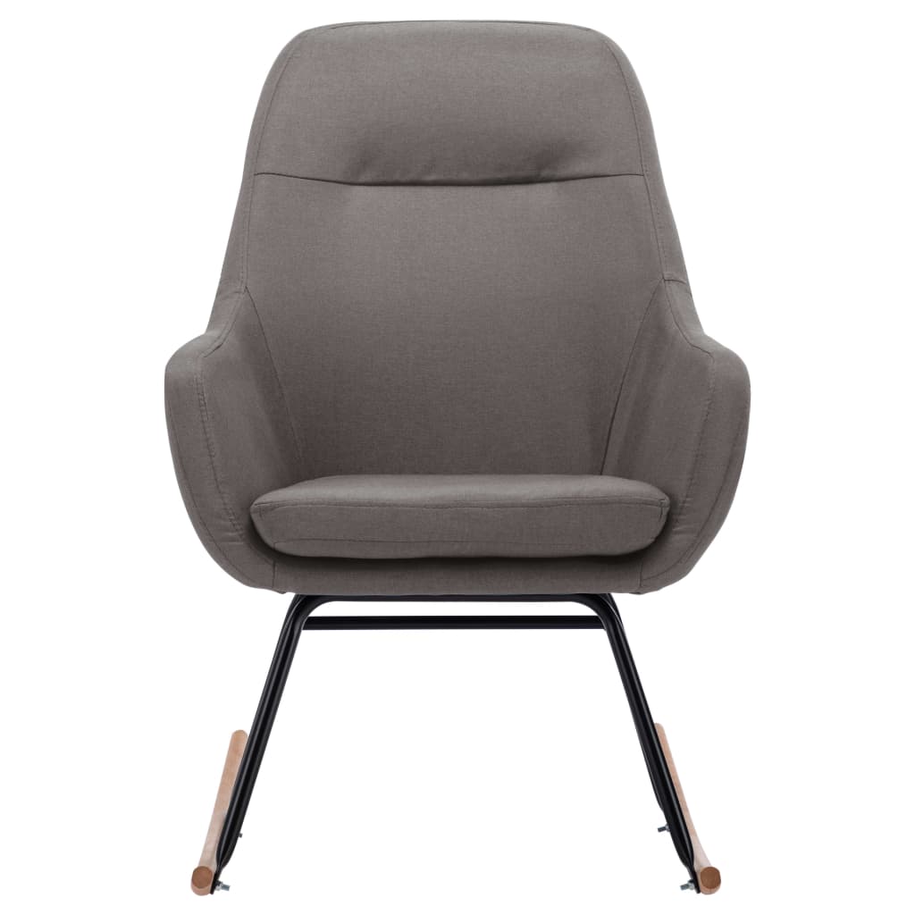 Chaise à bascule Gris clair Tissu - XIOS