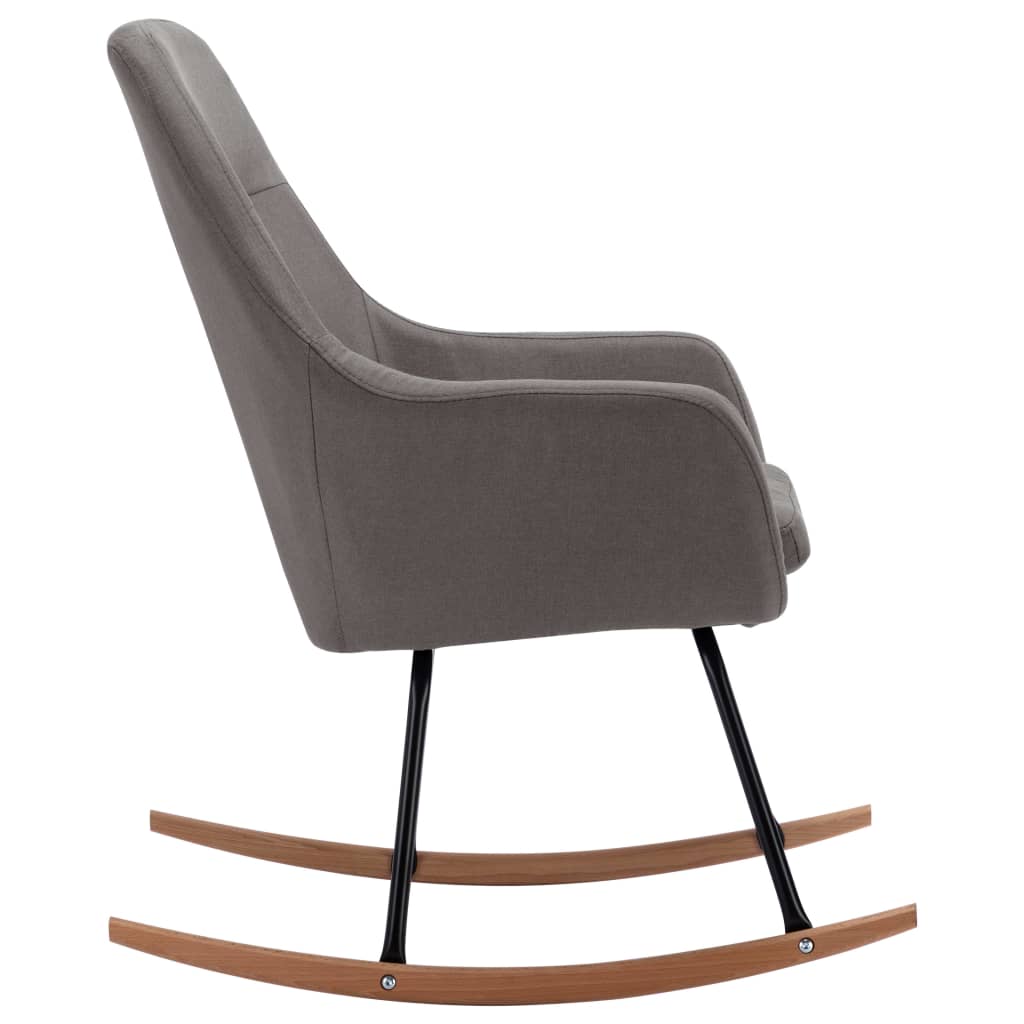 Chaise à bascule Gris clair Tissu - XIOS