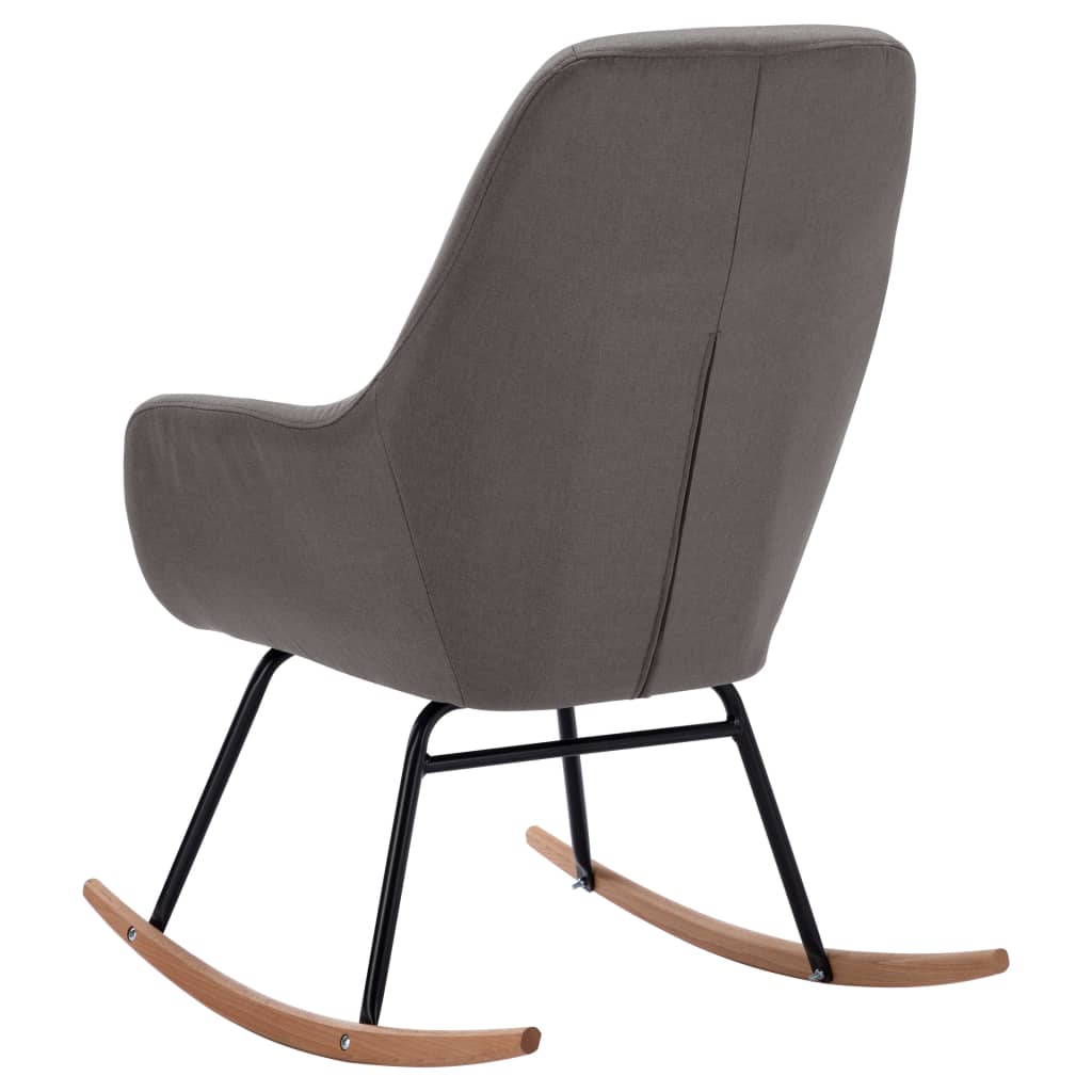 Chaise à bascule Gris clair Tissu - XIOS