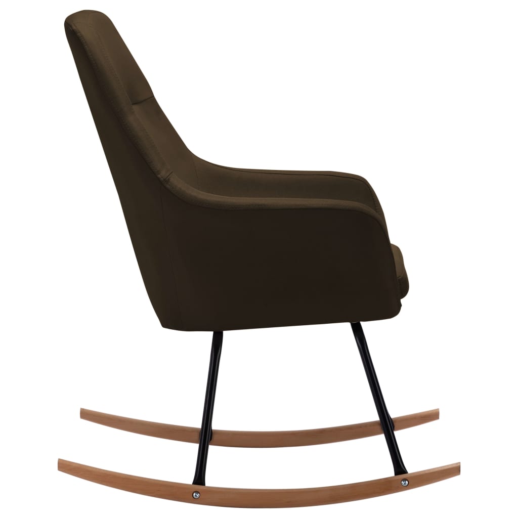 Chaise à bascule Marron Tissu - XIOS