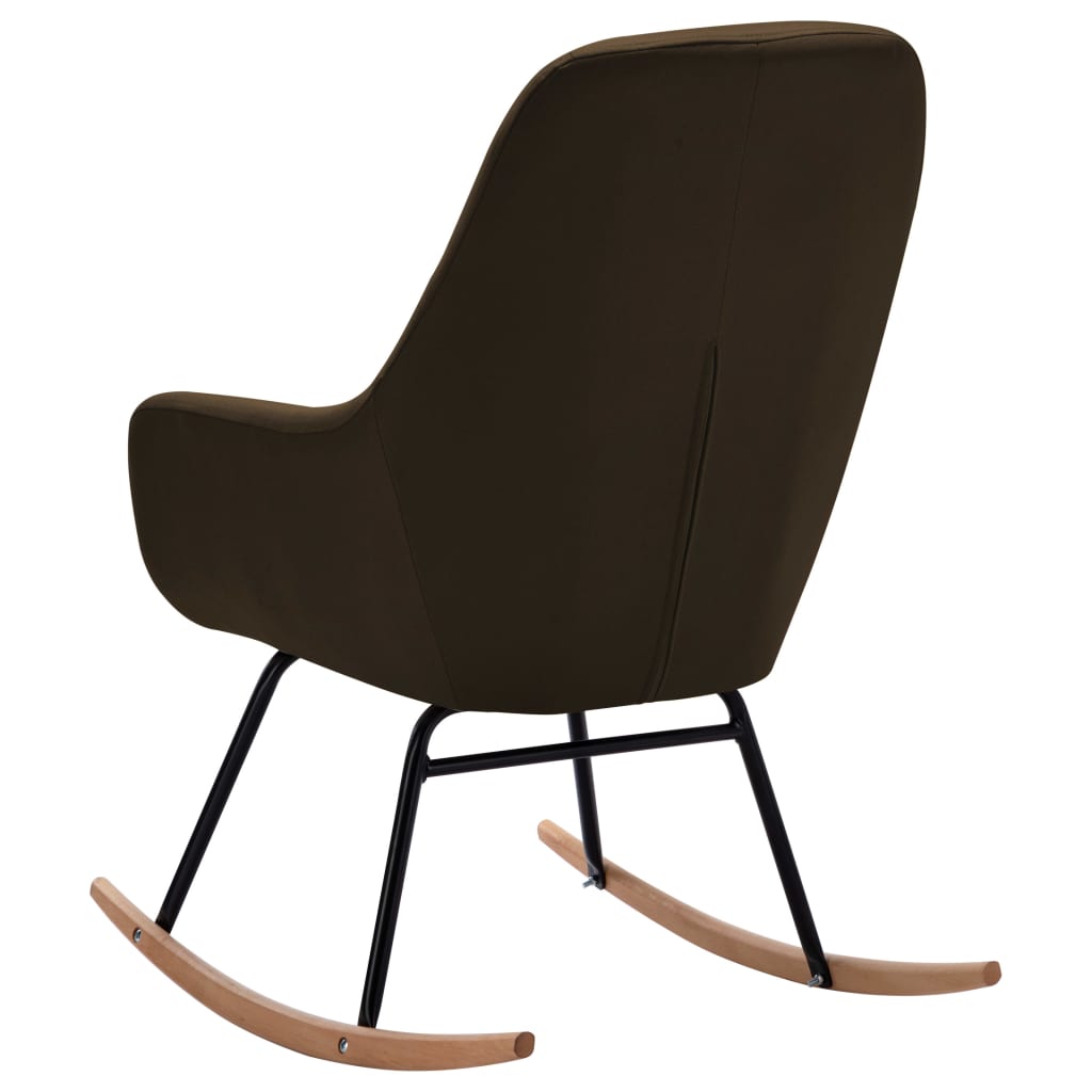 Chaise à bascule Marron Tissu - XIOS
