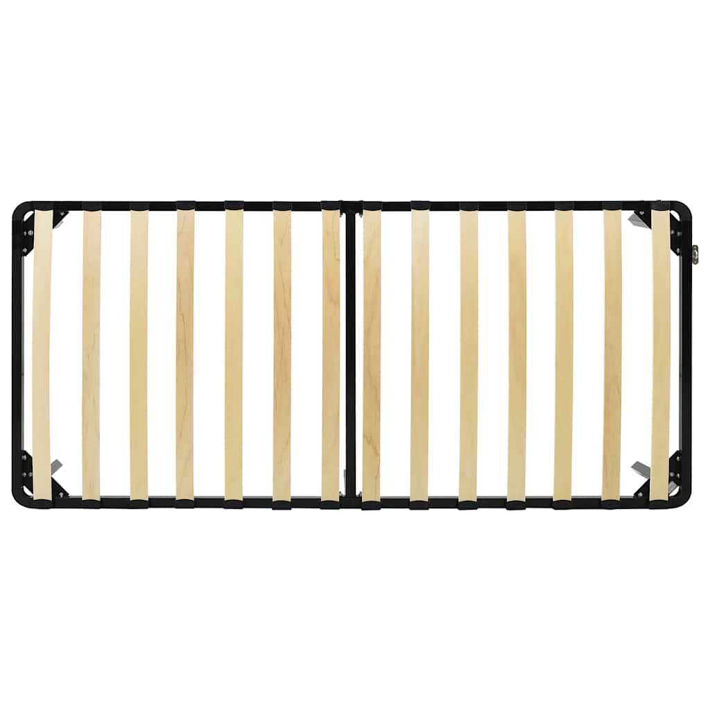 Cadre de lit sans matelas noir métal 90x200 cm - XIOS