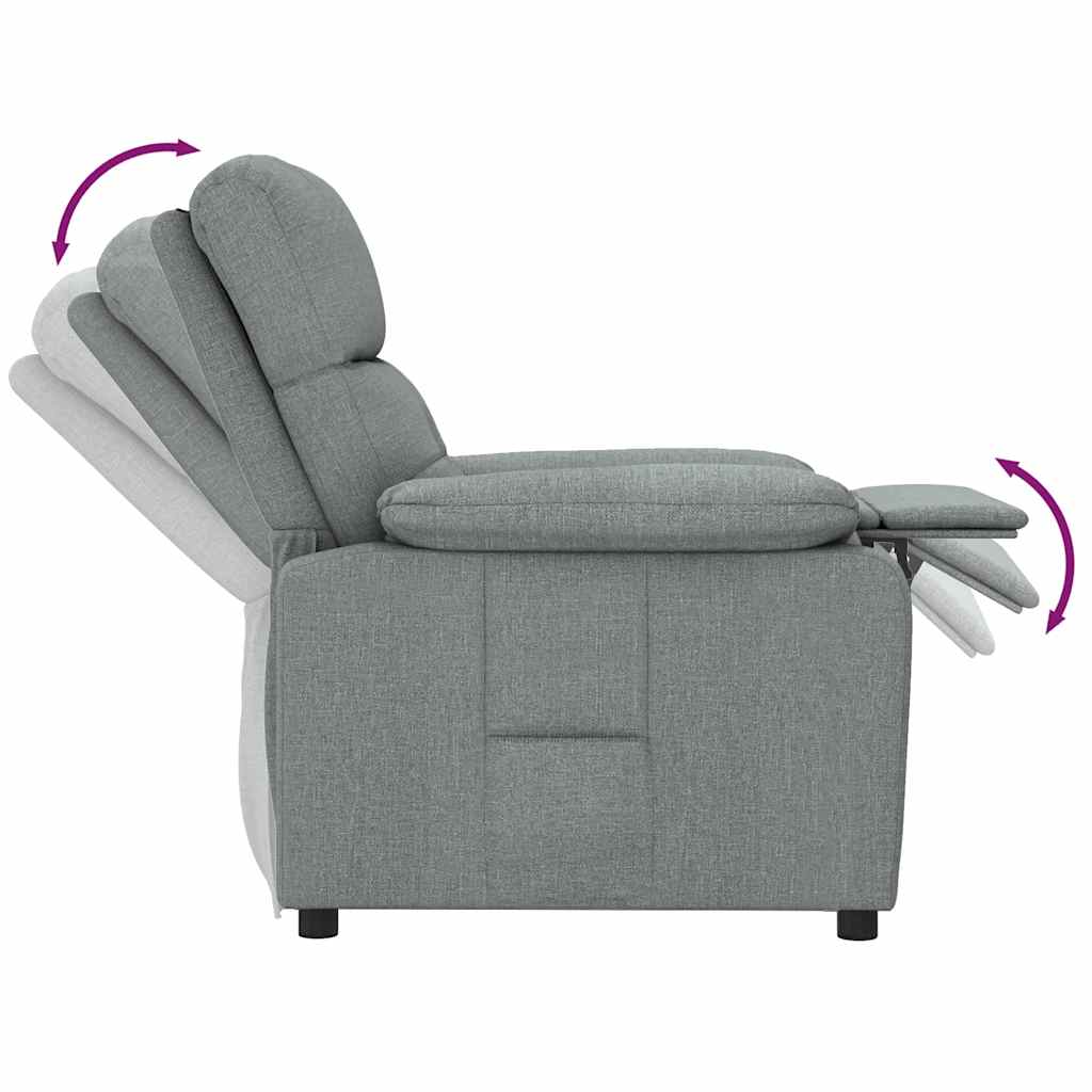 Fauteuil inclinable Gris foncé Tissu - XIOS