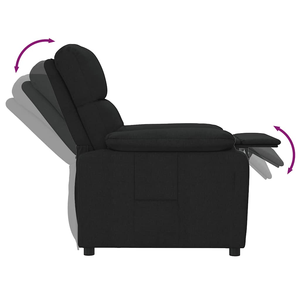 Fauteuil inclinable Noir Tissu - XIOS