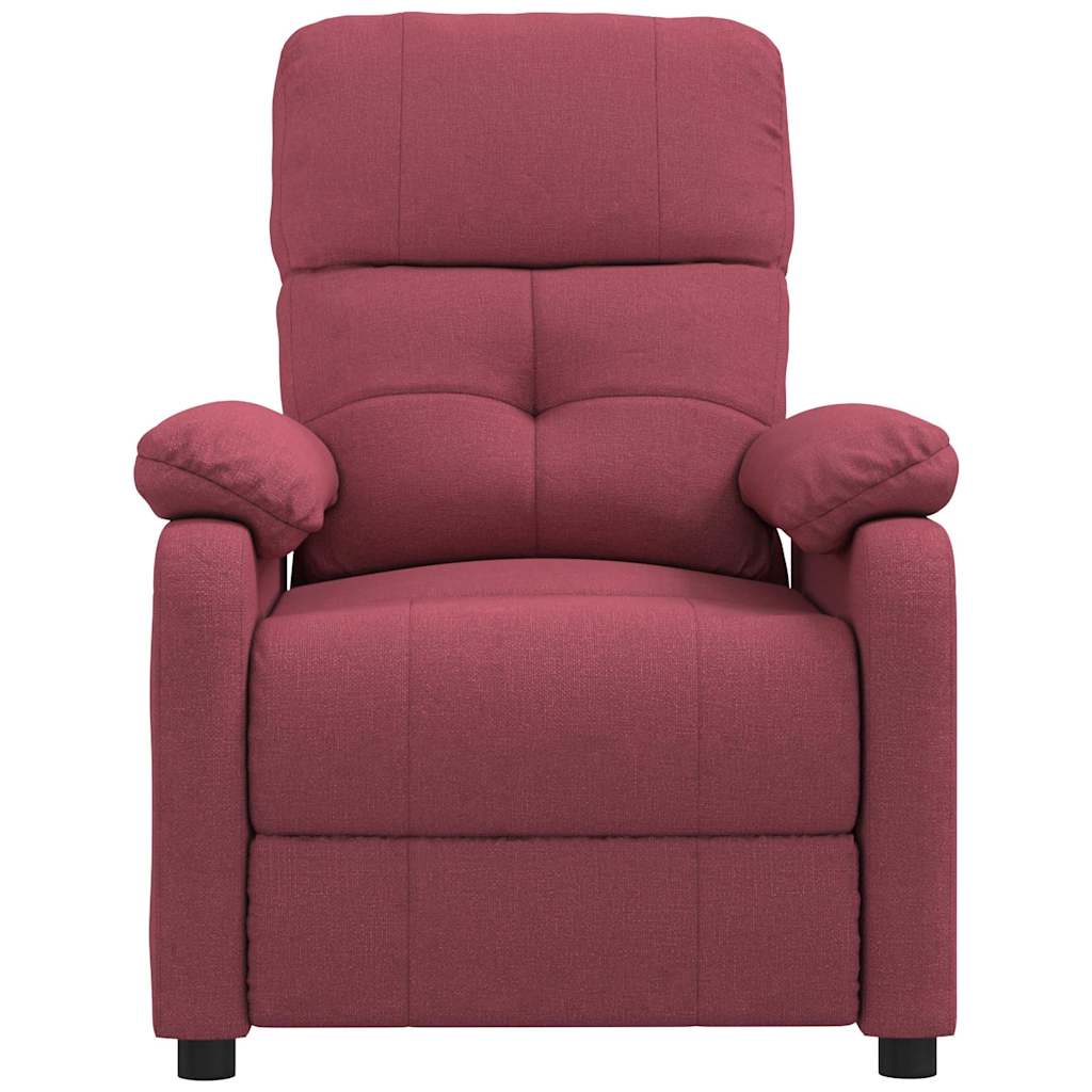 Fauteuil inclinable Rouge bordeaux Tissu - XIOS