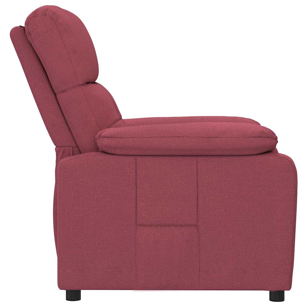 Fauteuil inclinable Rouge bordeaux Tissu - XIOS