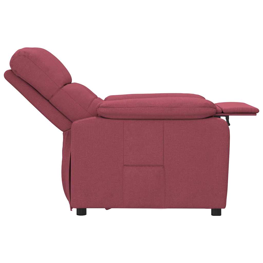 Fauteuil inclinable Rouge bordeaux Tissu - XIOS