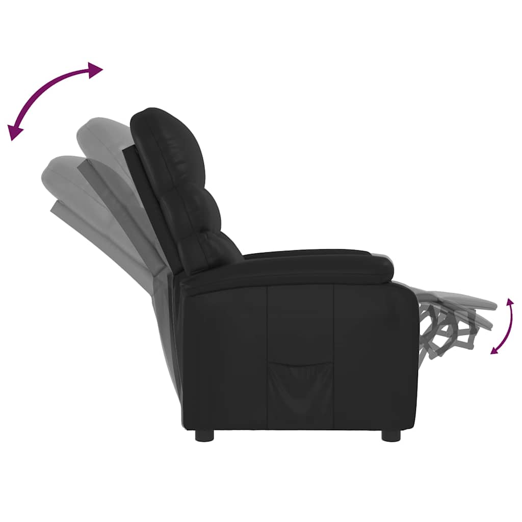 Fauteuil inclinable Noir Similicuir - XIOS