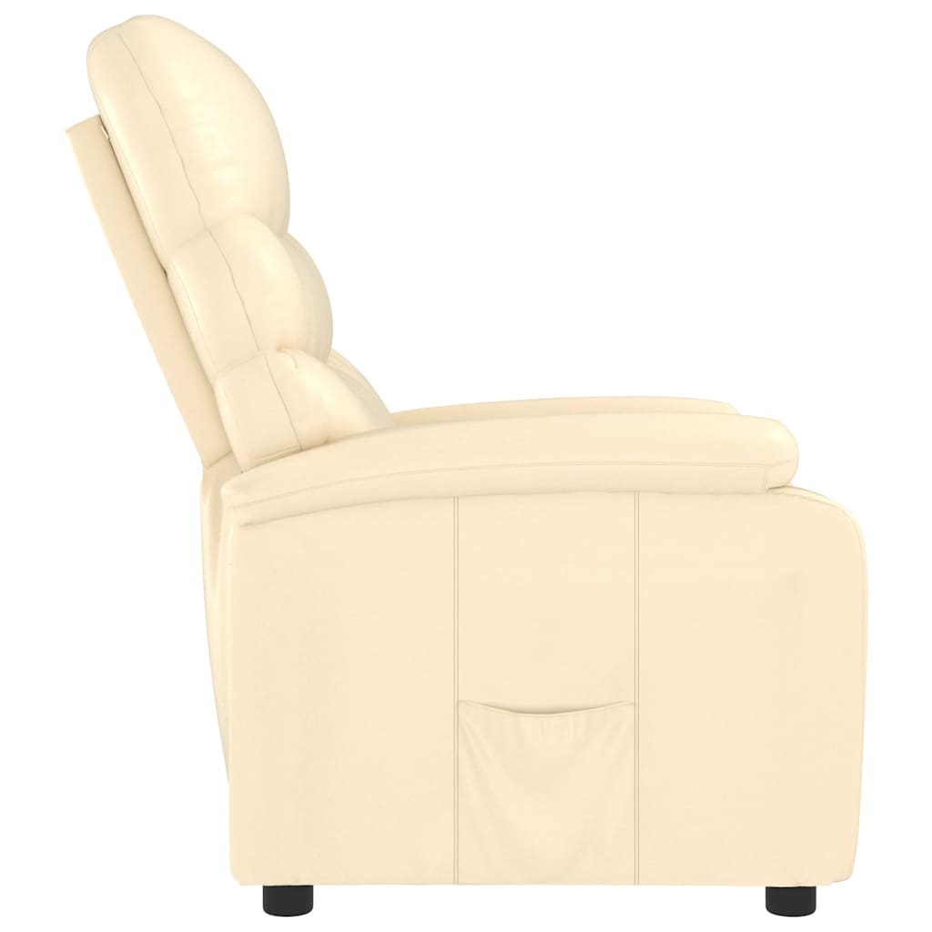 Fauteuil inclinable Crème Similicuir - XIOS