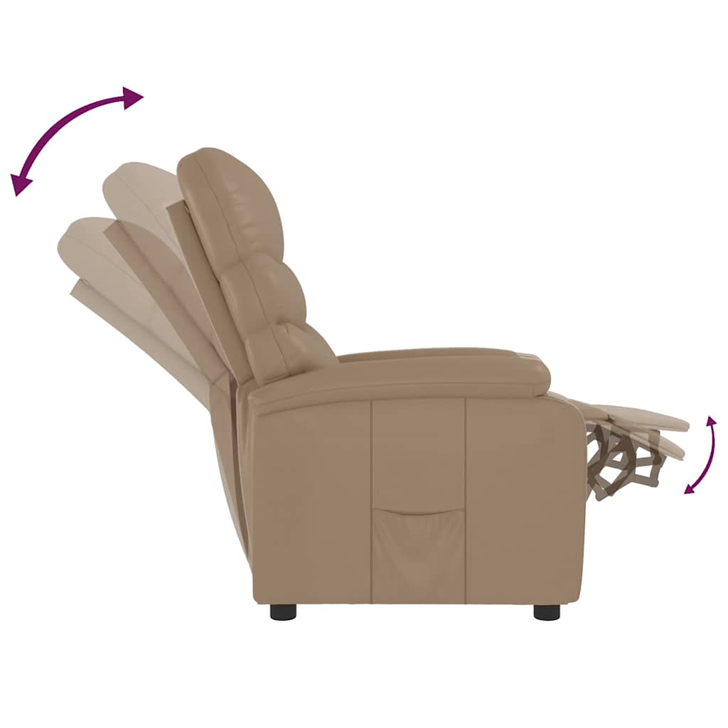 Fauteuil inclinable Cappuccino Similicuir - XIOS