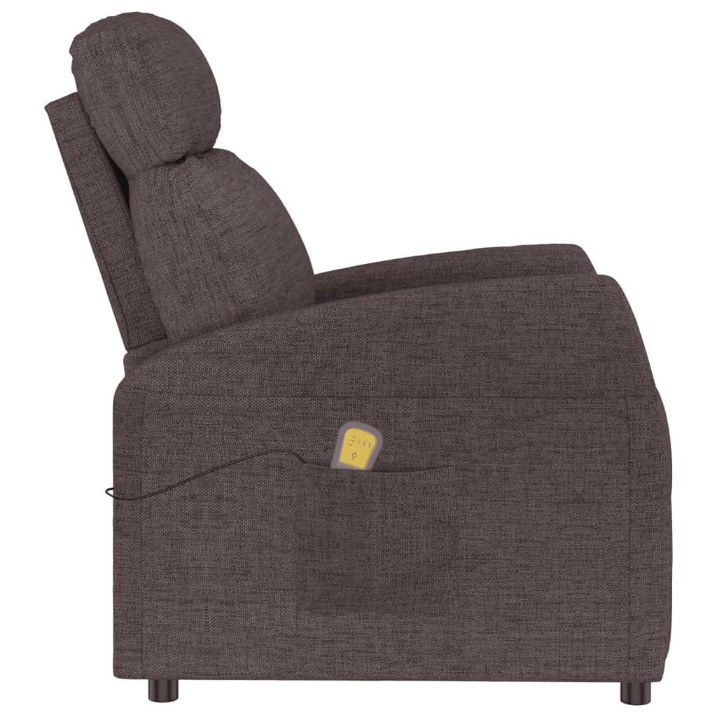 Fauteuil de massage Marron foncé Tissu - XIOS