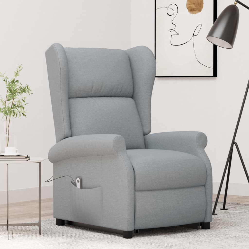 Fauteuil Gris clair Tissu - XIOS