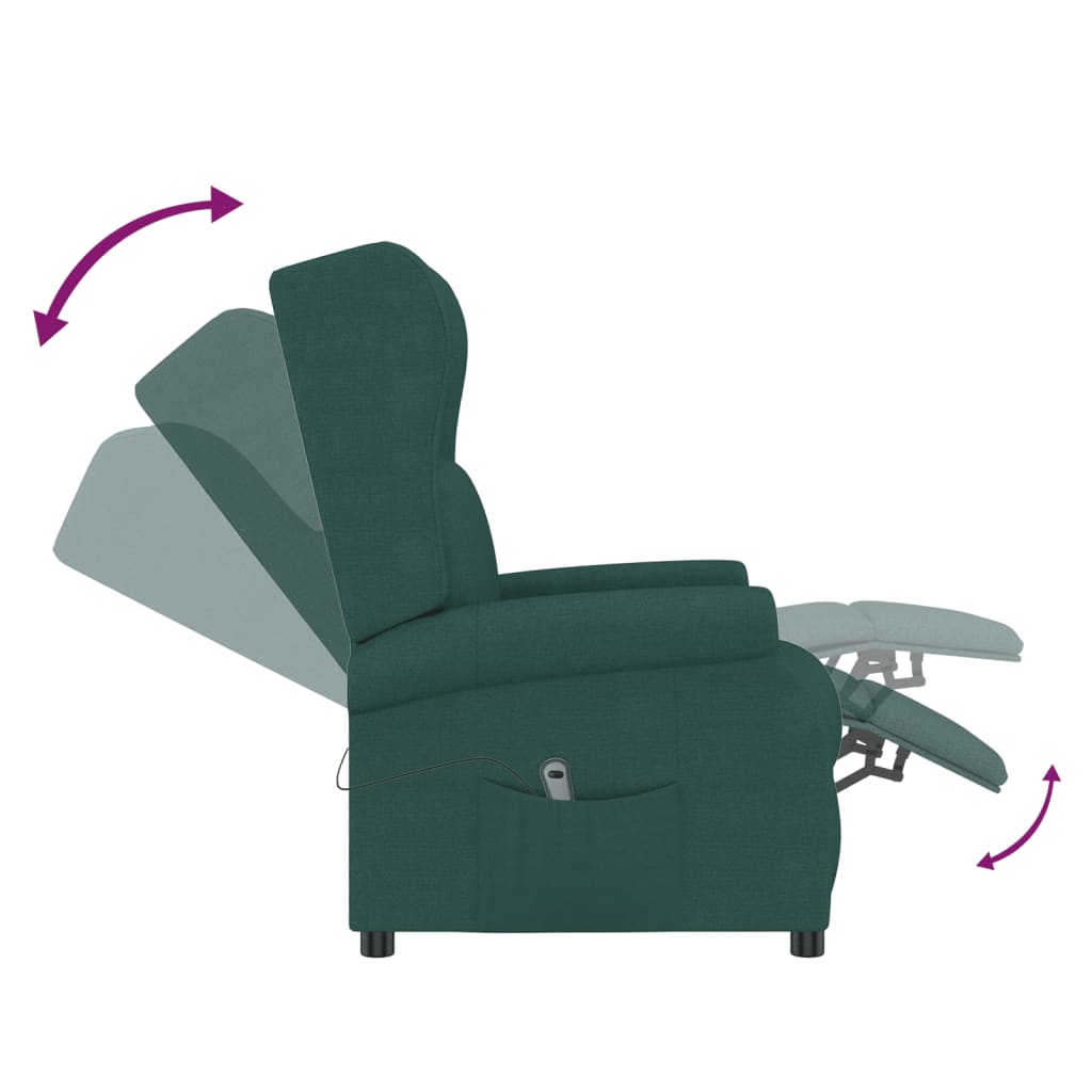 Fauteuil Vert foncé Tissu - XIOS