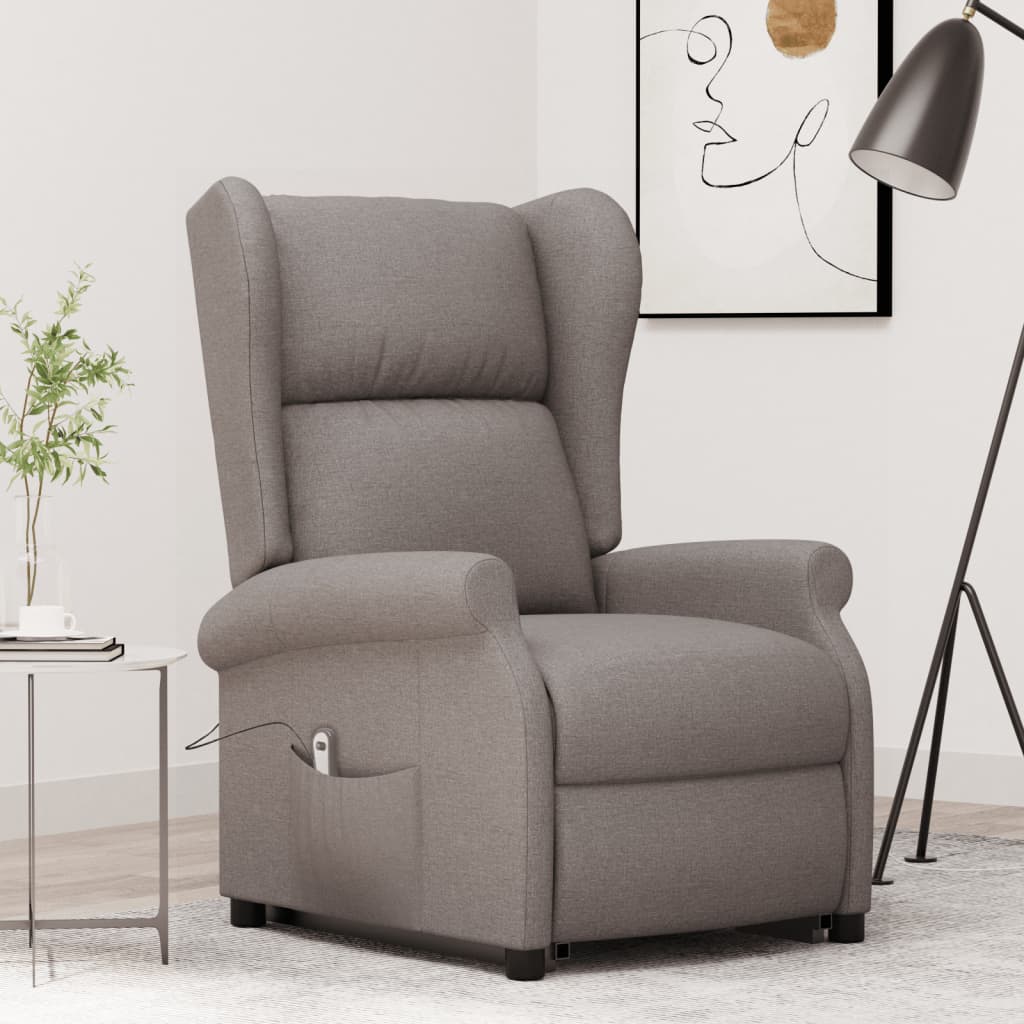 Fauteuil Taupe Tissu - XIOS