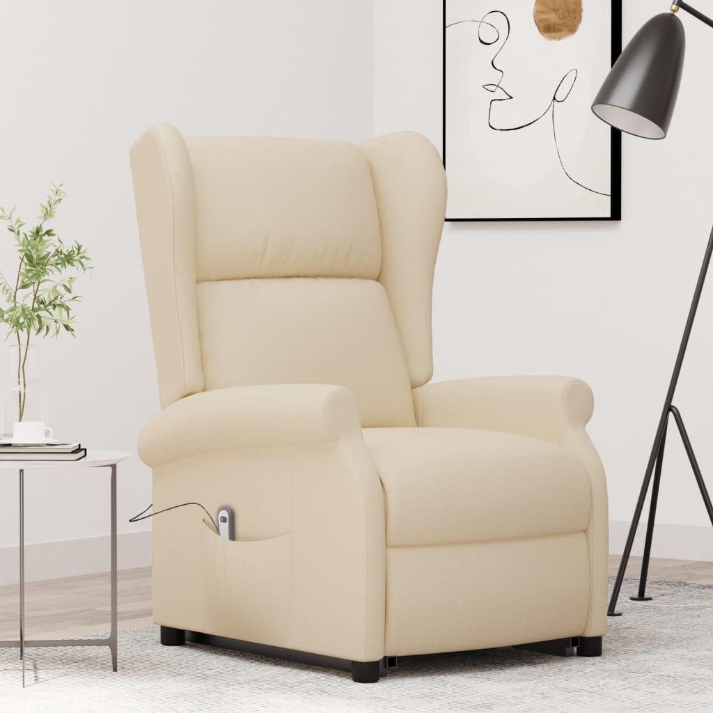 Fauteuil Crème Tissu - XIOS
