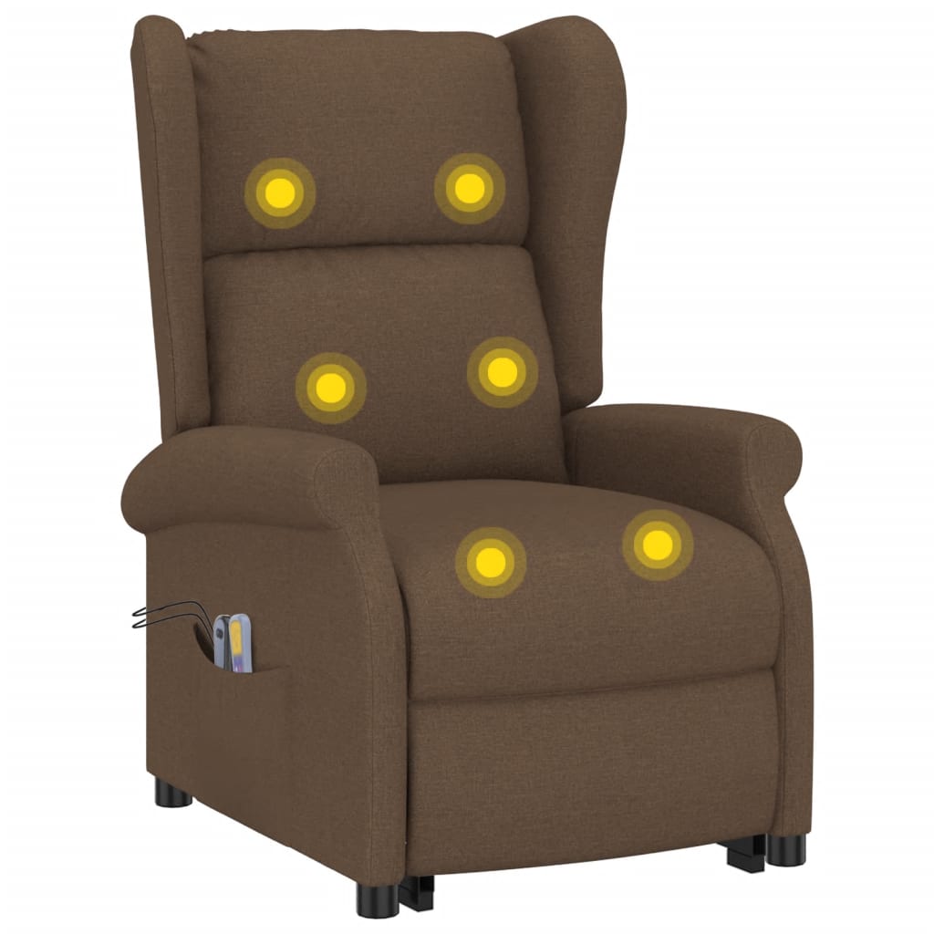Fauteuil de massage Marron Tissu