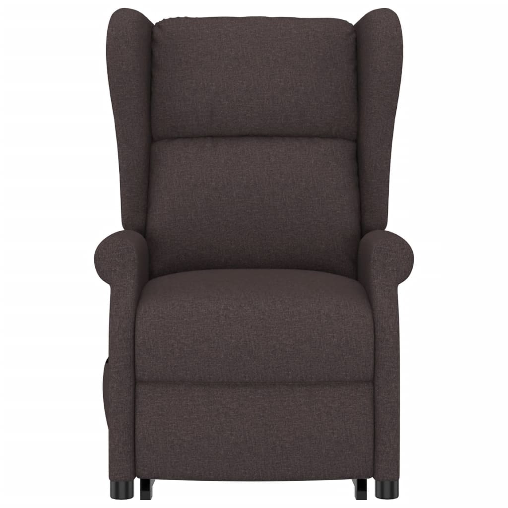 Fauteuil de massage Marron foncé Tissu