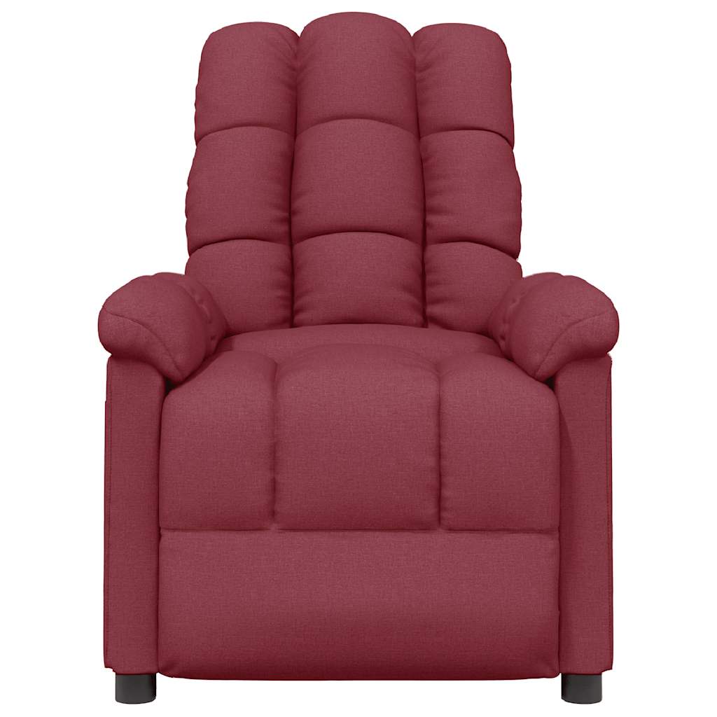Fauteuil inclinable Rouge bordeaux Tissu - XIOS