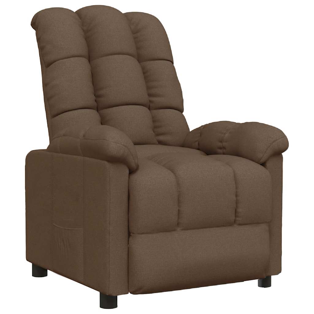 Fauteuil inclinable Marron Tissu - XIOS