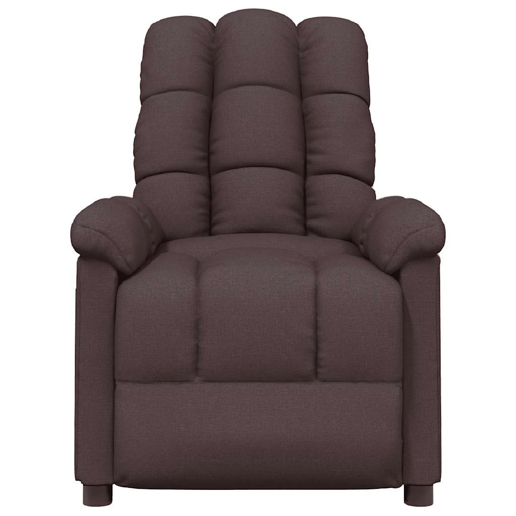 Fauteuil inclinable Marron foncé Tissu - XIOS