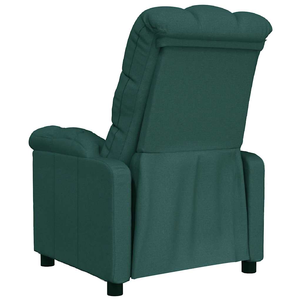 Fauteuil inclinable Vert foncé Tissu - XIOS