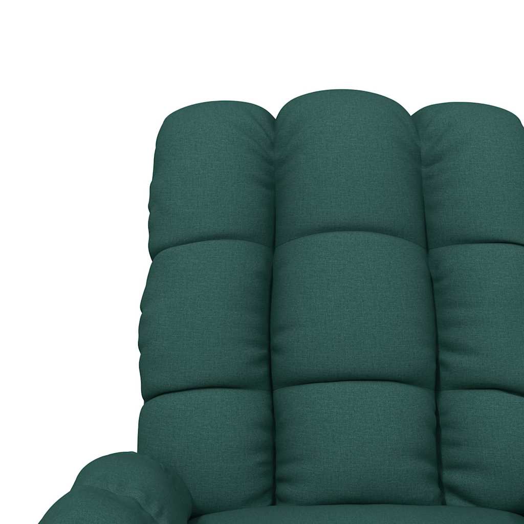 Fauteuil inclinable Vert foncé Tissu - XIOS