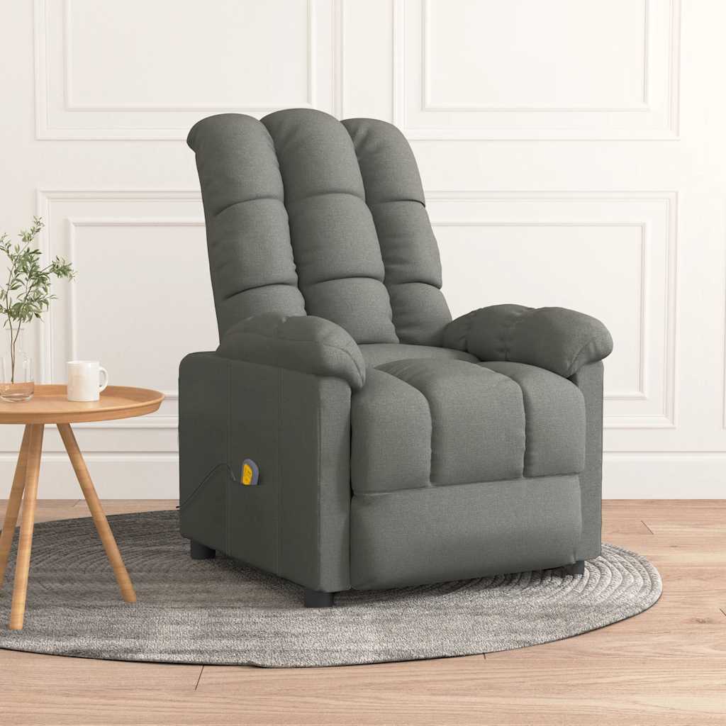 Fauteuil de massage Gris foncé Tissu - XIOS