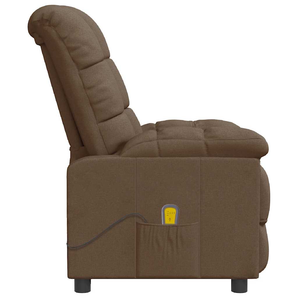 Fauteuil de massage Marron Tissu