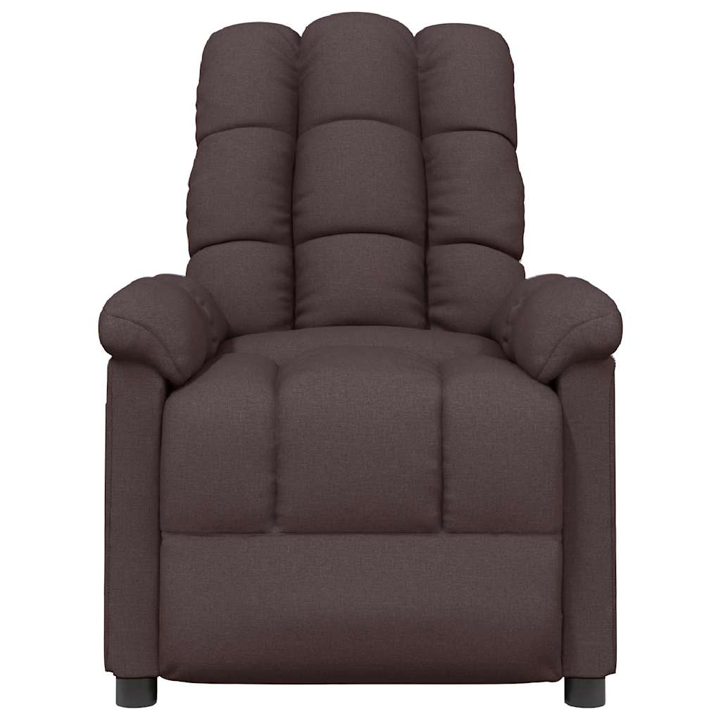 Fauteuil de massage Marron foncé Tissu - XIOS