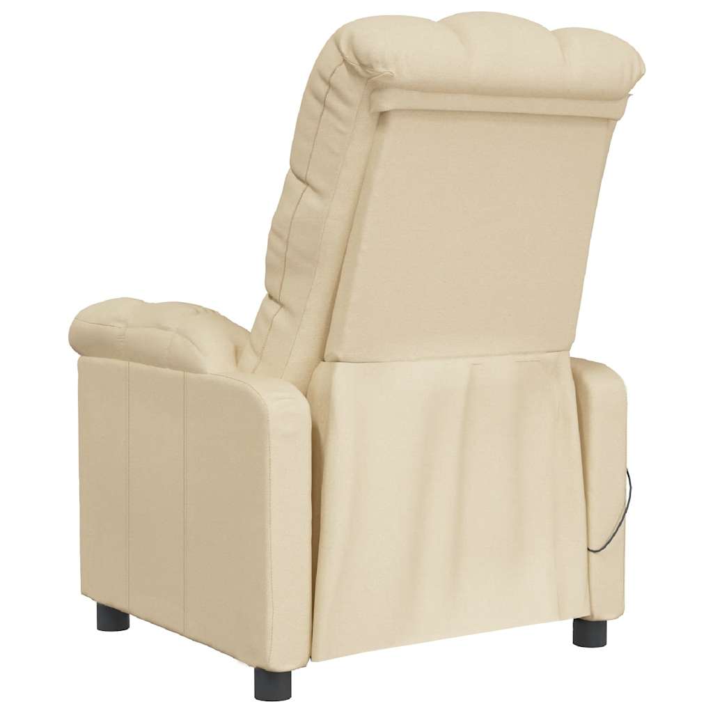 Fauteuil de massage Crème Tissu