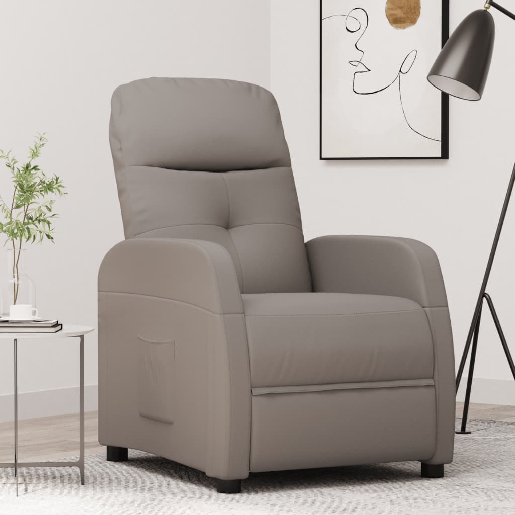 Fauteuil inclinable Taupe Tissu - XIOS