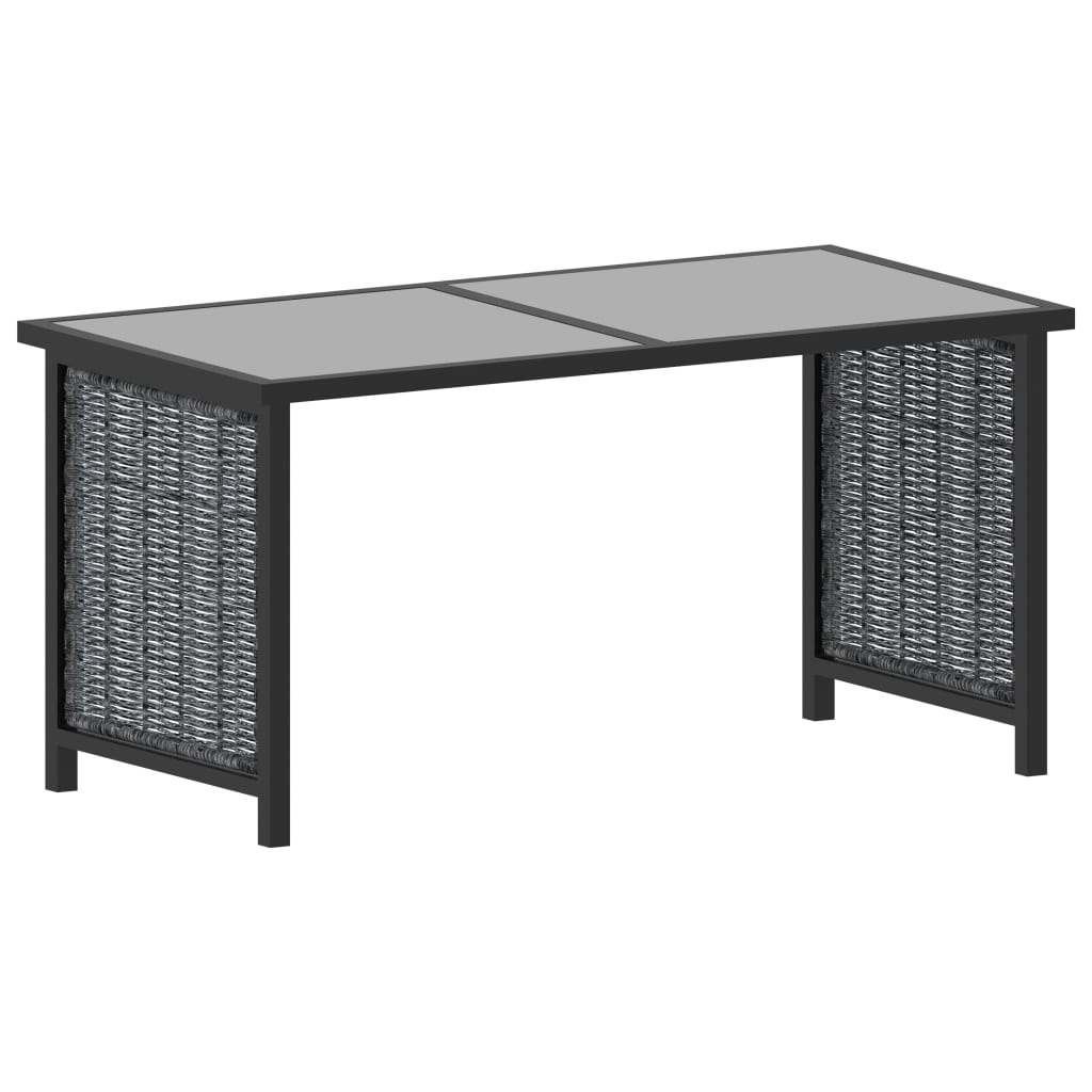 Salon de jardin 9 pcs avec coussins Résine tressée Anthracite Salons de jardin vidaXL