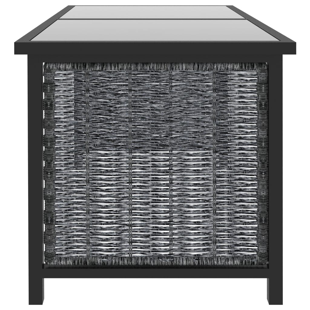 Salon de jardin 9 pcs avec coussins Résine tressée Anthracite Salons de jardin vidaXL
