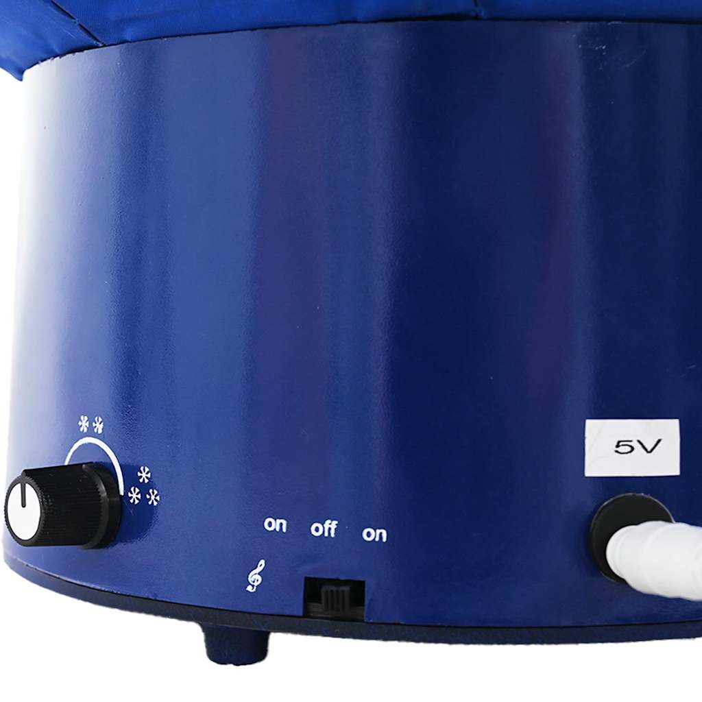 Arbre de Noël neigeux avec base de parapluie Bleu 75 cm PVC - XIOS