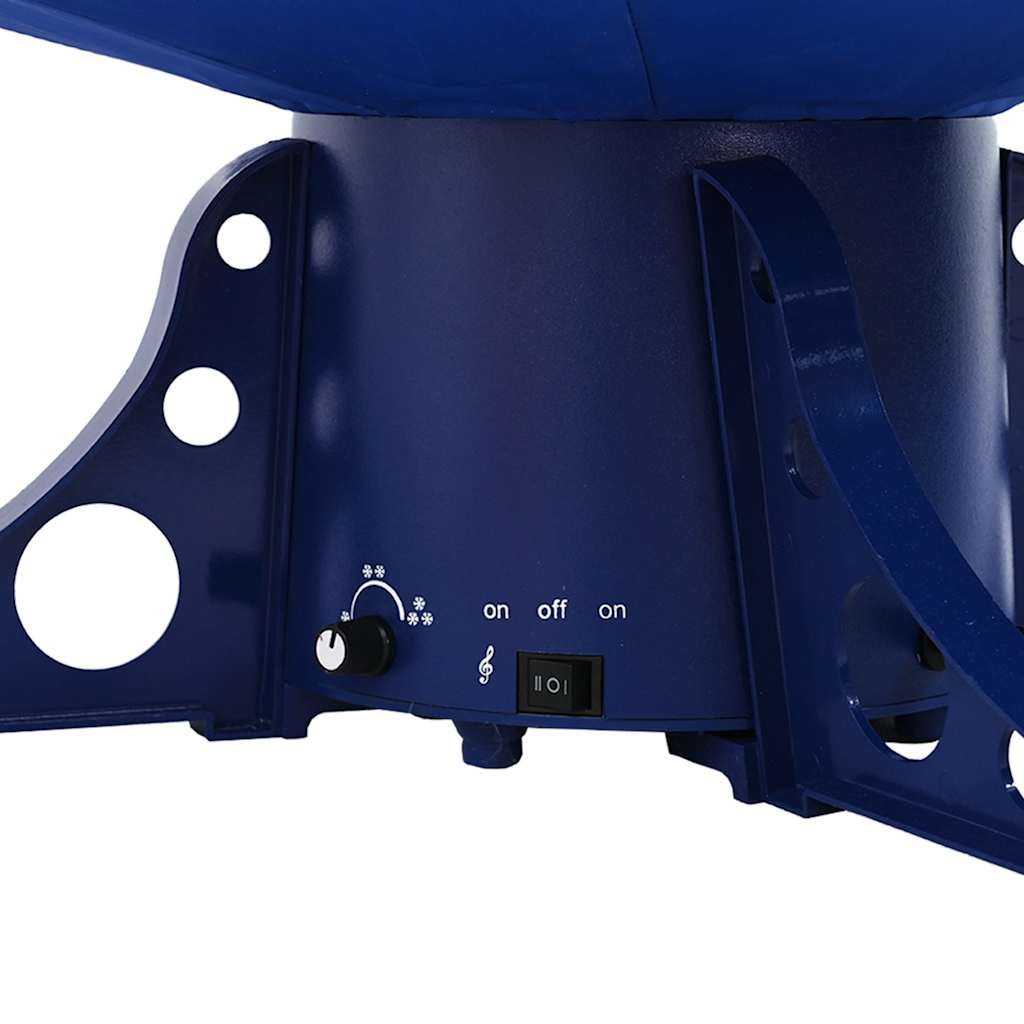 Arbre de Noël neigeux avec base de parapluie Bleu 170 cm PVC - XIOS