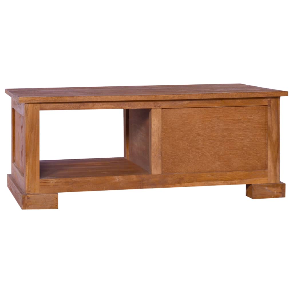 Meuble TV 90x50x37 cm Bois de teck massif - XIOS