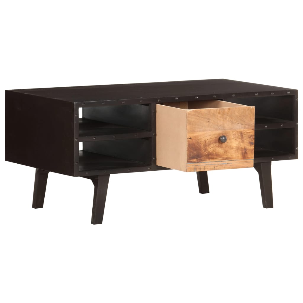 Table basse 100x50x45 cm Bois de récupération massif - XIOS