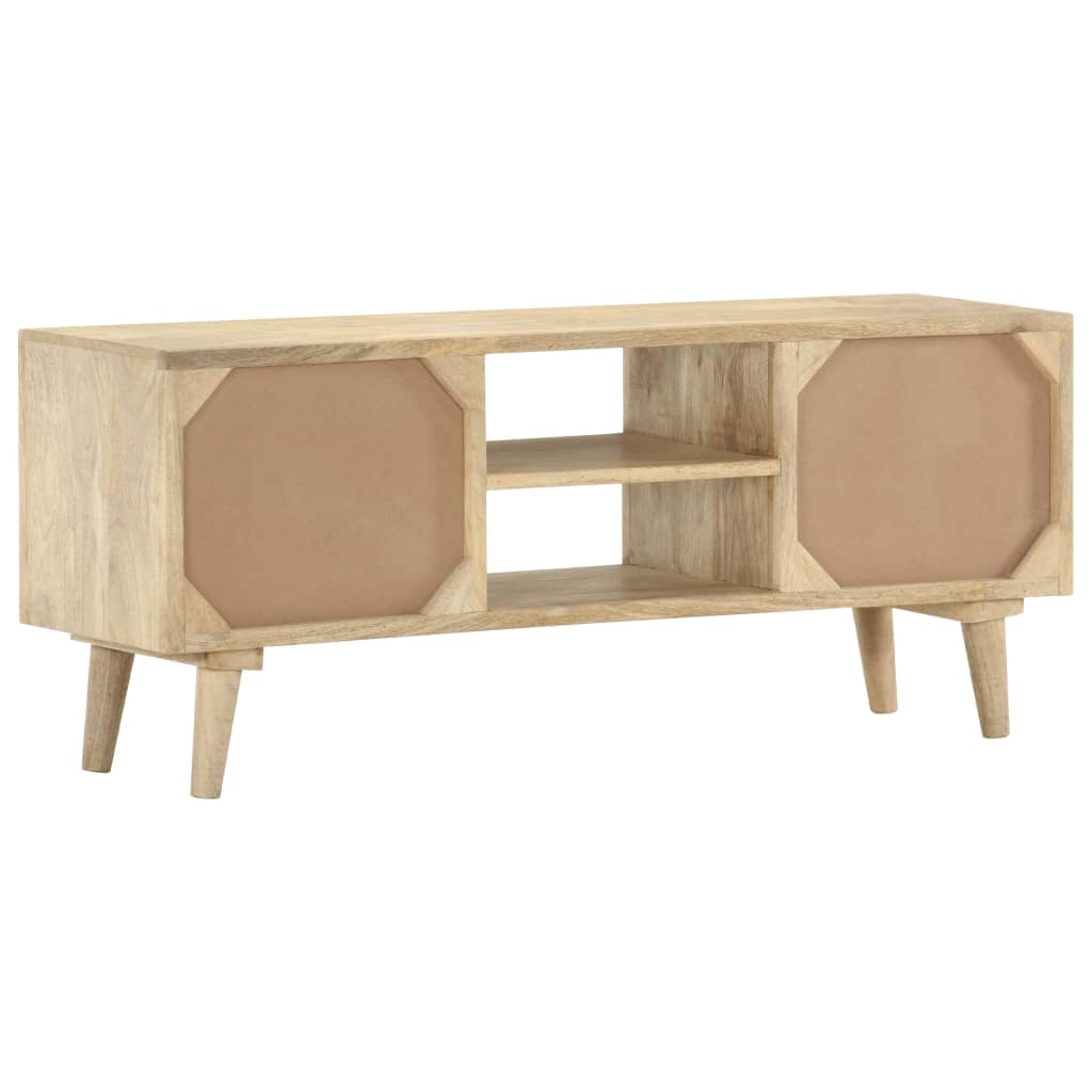 Meuble TV 110x30x45 cm Bois de manguier solide - XIOS